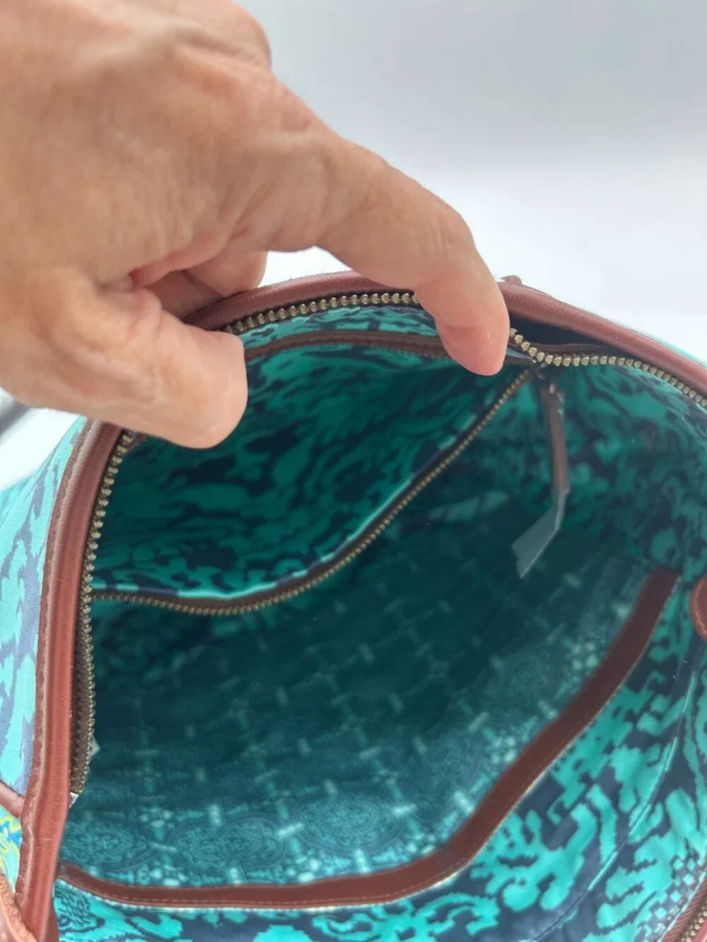 NWOT Rare Retired 2008 Amy Butler for Kalencom Muriel Bag Pristine Unused Teal